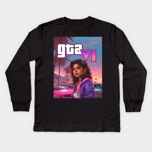 GTA 6 Kids Long Sleeve T-Shirt